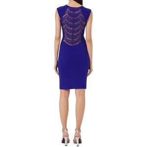 [French Connection] Blue Viven Lace Back dress